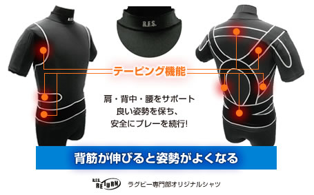 背筋が伸びると姿勢がよくなる
