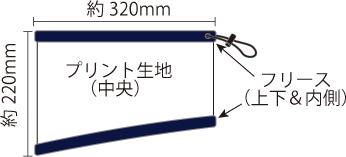 プリント ネックウォーマー